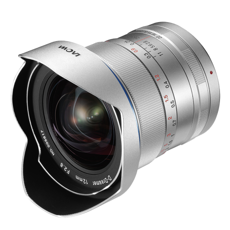 Laowa 12 mm f/2,8 Zero-D pro Pentax K stříbrná